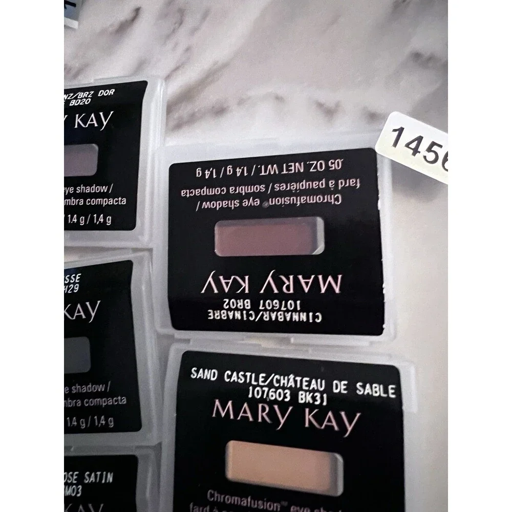 Mary Kay Chromafusion Eye Shadow lot of 5 moss bronze rose cinnabar sand castle